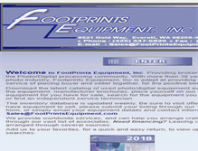 Tablet Screenshot of footprintsequipment.com